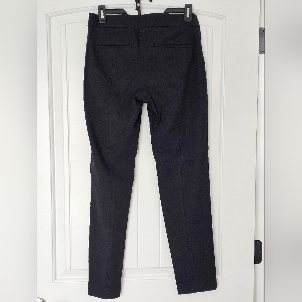 Express Black Straight Leg , Mid Rise Trousers - Size 4 Reg - Picture 2 of 3